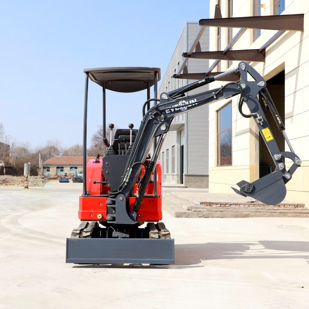 EVERUN Ere16 pro 1600kg chinese Mining Hydraulic Transmission best price Garden new Micro Construction Machinery digger Excavator with 180° deflection boom