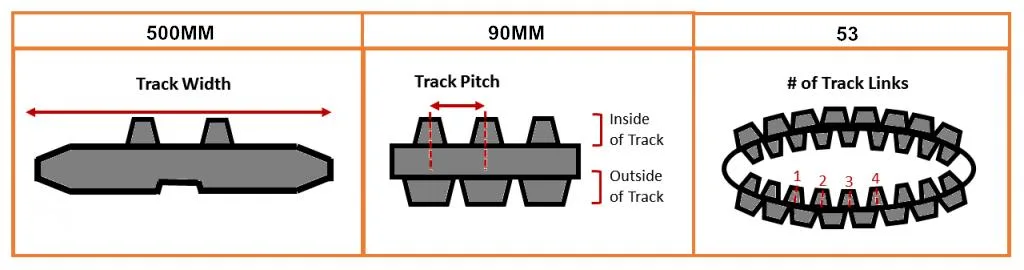 500X90X53 Agriculture Combine Harvester Rubber Track Crawler for Kubota Thinker Lovol World Agricultural Machinery Excavator Equipments