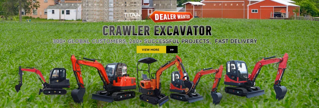 Real bargain Titan crawler excavator 1ton mini excavator for sale